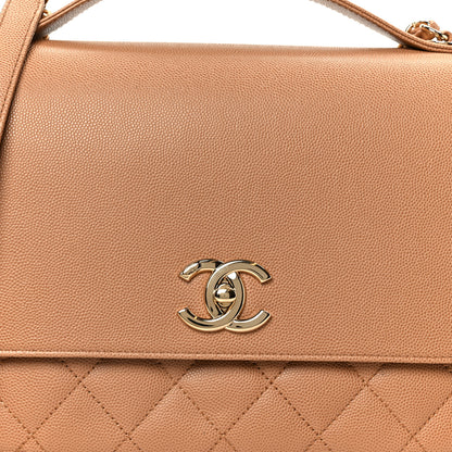 Chanel Caviar Quilted Large Business Affinity Flap Camel 9 of 11