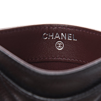 Chanel Caviar Chevron Quilted Card Holder Black 5 of 8