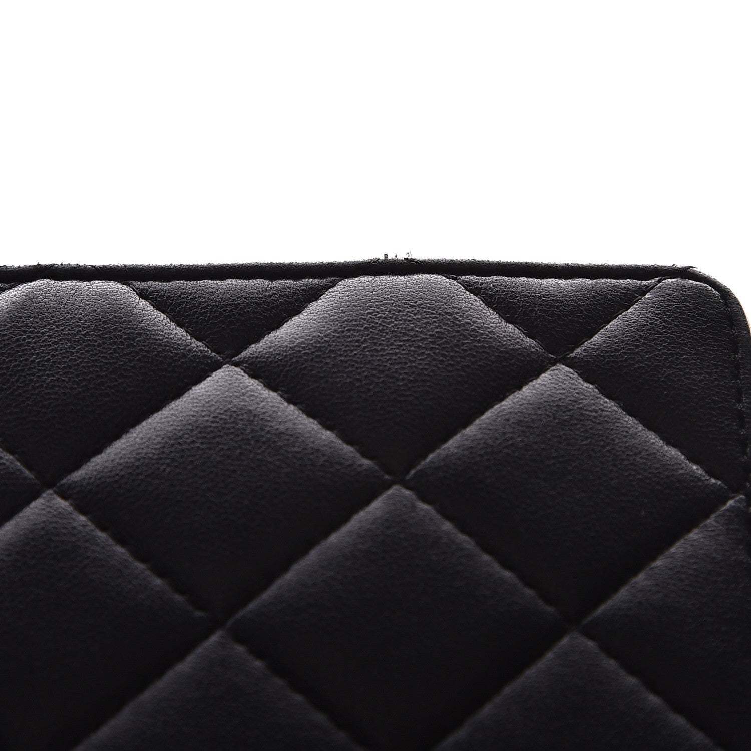 Chanel Lambskin Quilted Wallet On Chain WOC Black 10 of 10