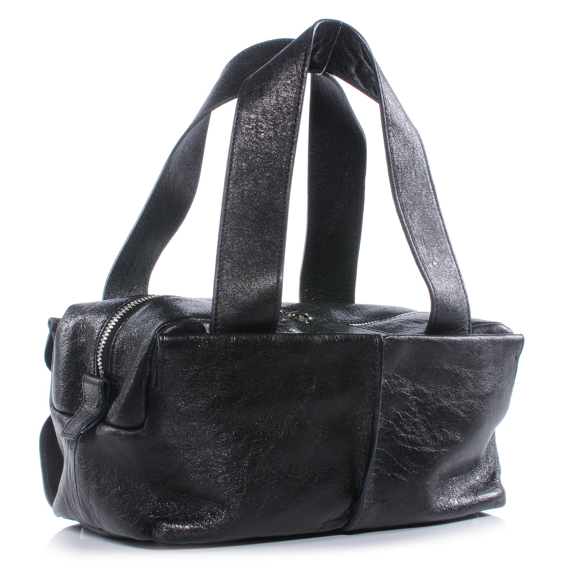 Chloe Leather Saskia Zip Top Tote Black 3 of 9