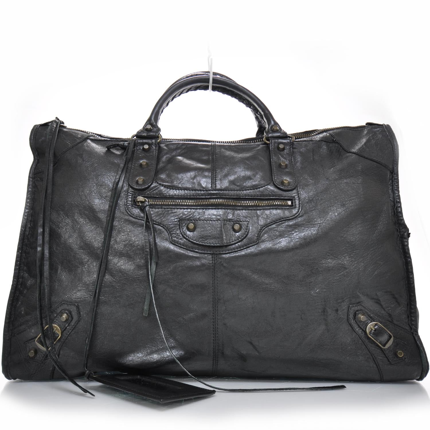 Balenciaga Chevre Weekender Black 1 of 11