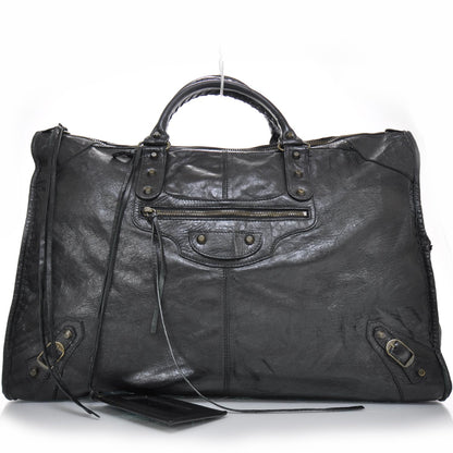 Balenciaga Chevre Weekender Black 1 of 11