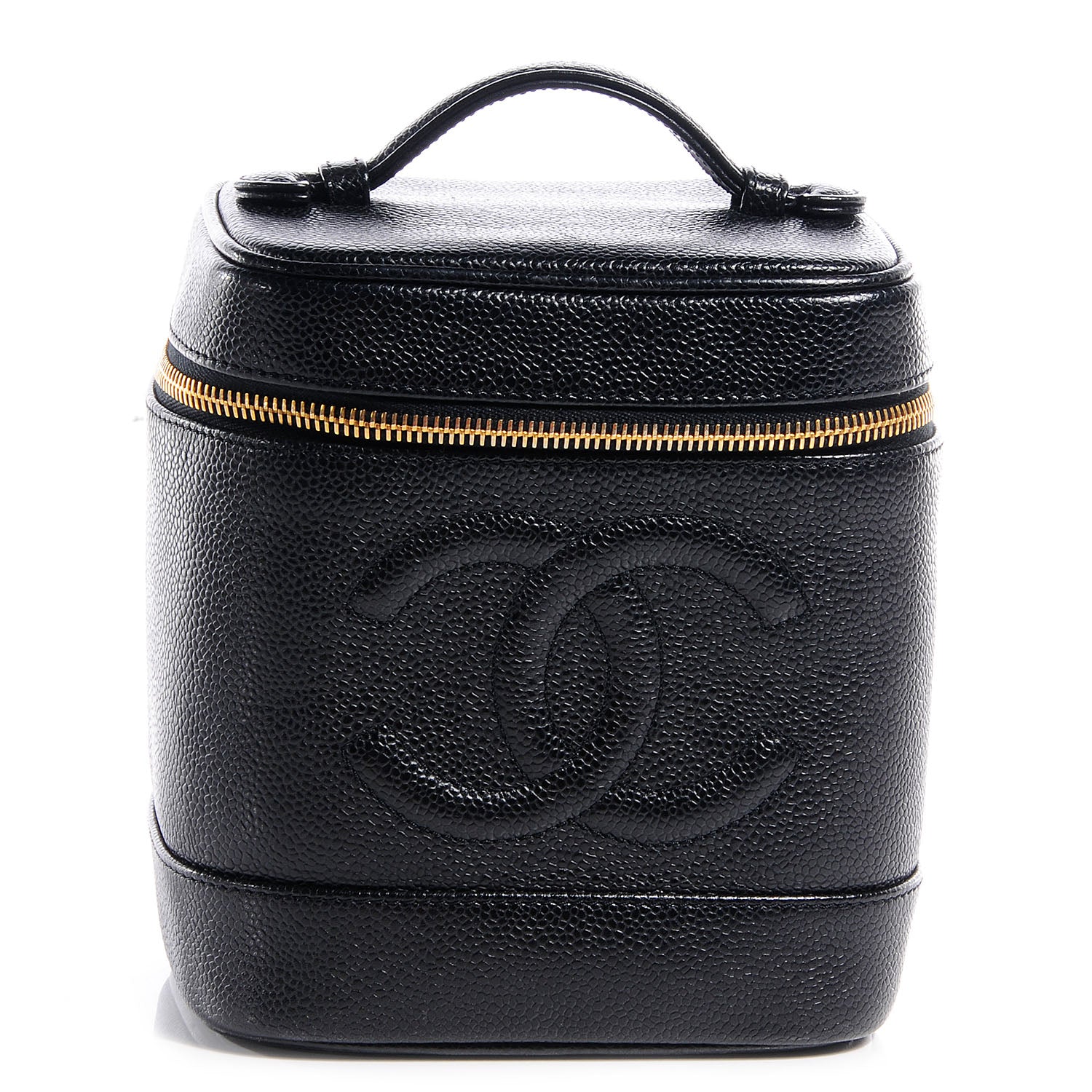 Chanel Caviar Cosmetic Vanity Bag Black 1 of 8