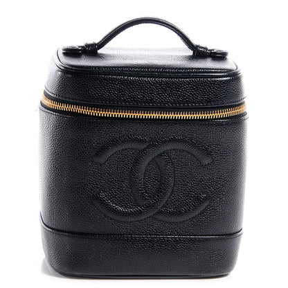 Chanel Caviar Cosmetic Vanity Bag Black 1 of 8