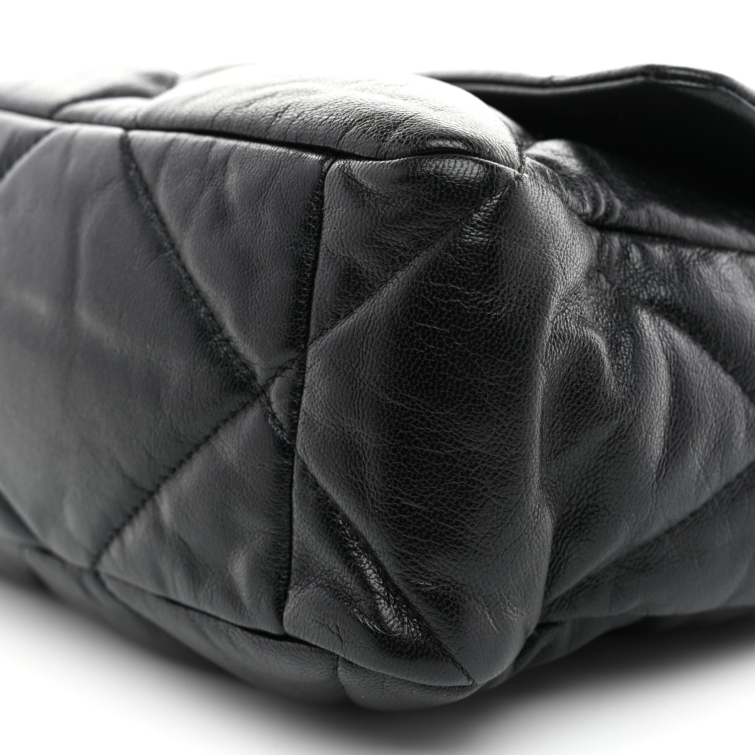 Chanel Goatskin Quilted Large Chanel 19 Flap Black 9 of 10