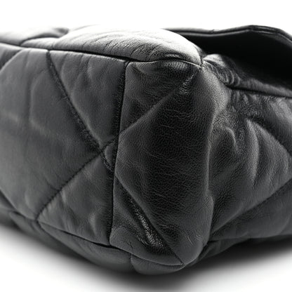 Chanel Goatskin Quilted Large Chanel 19 Flap Black 9 of 10