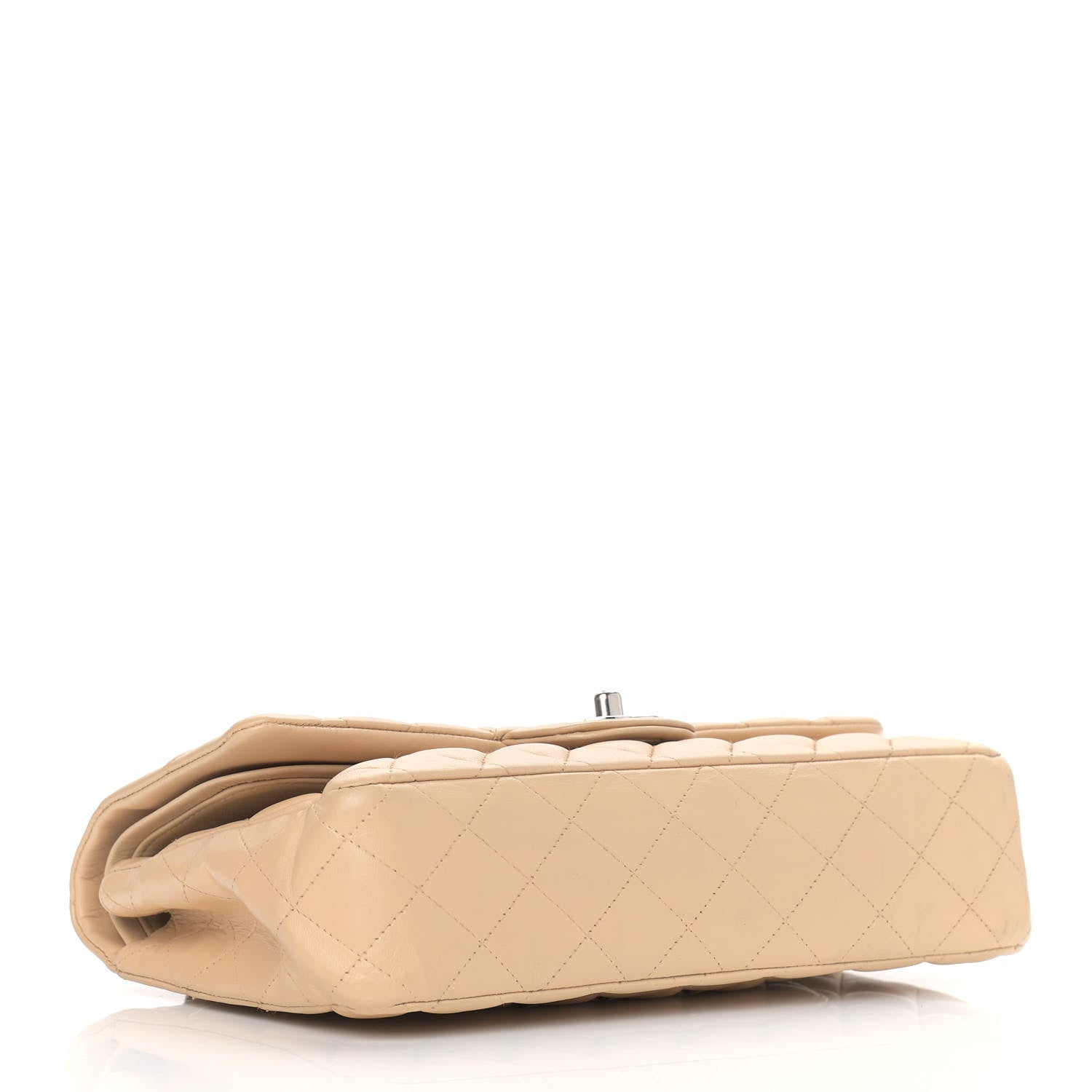 Chanel Lambskin Quilted Medium Double Flap Beige 4 of 16