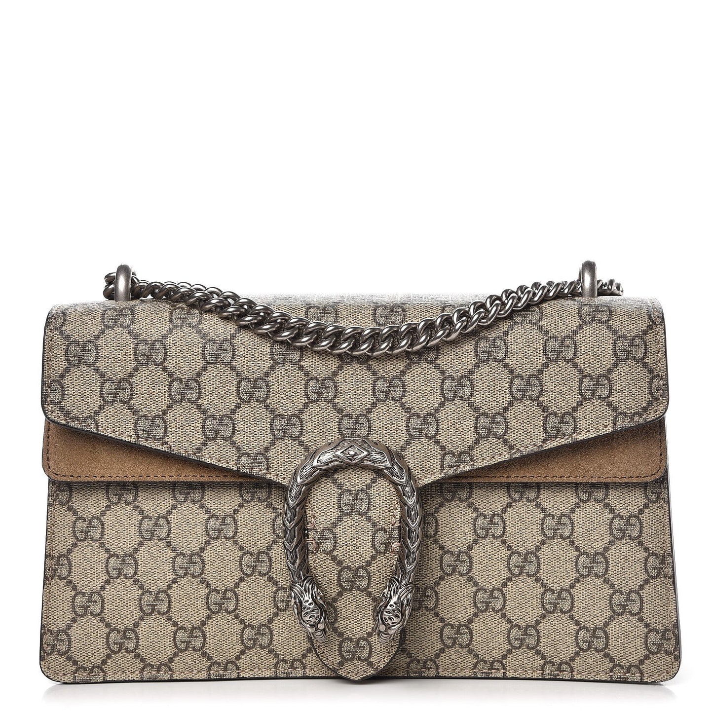 GG Supreme Monogram Small Dionysus Shoulder Bag Taupe
