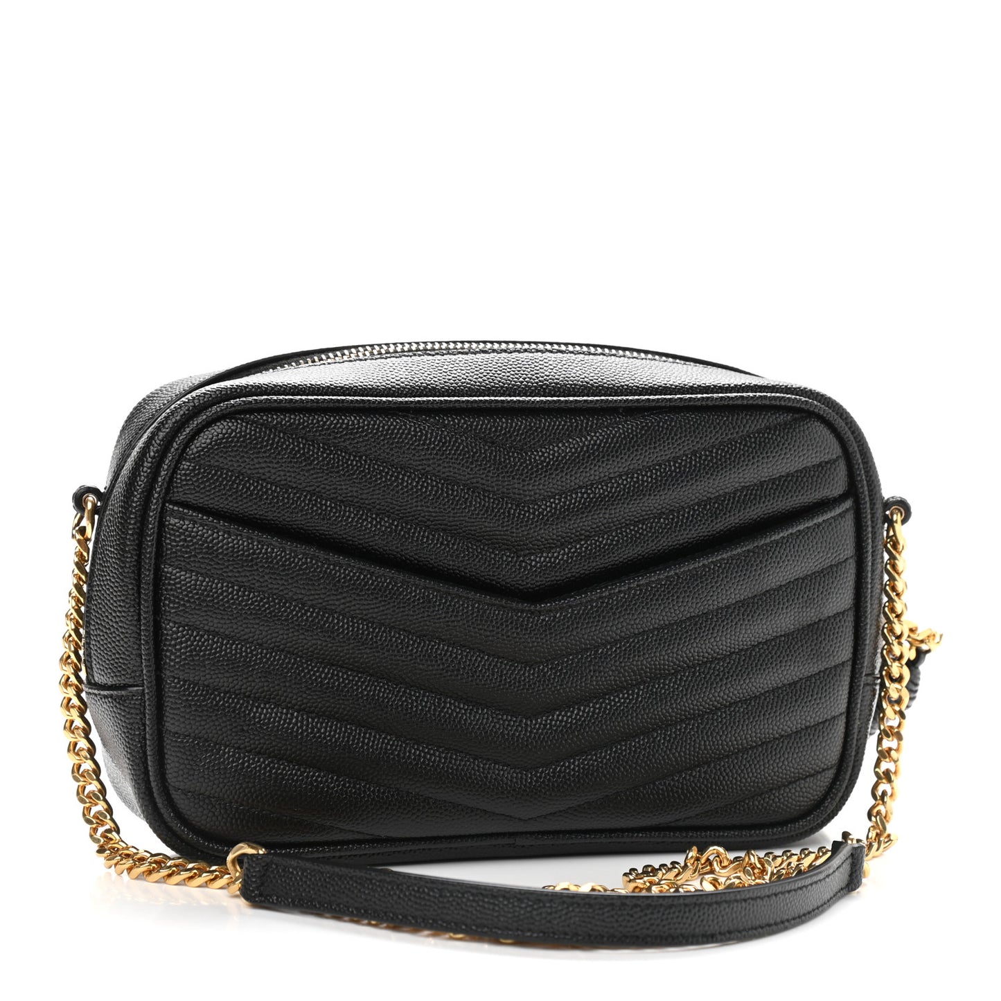 Grain De Poudre Matelasse Monogram Mini Lou Camera Bag Black