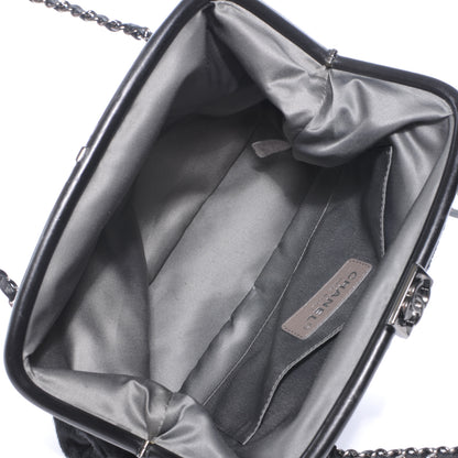 Chanel Pony Hair Small Sharpei Frame Tote Black 7 of 8