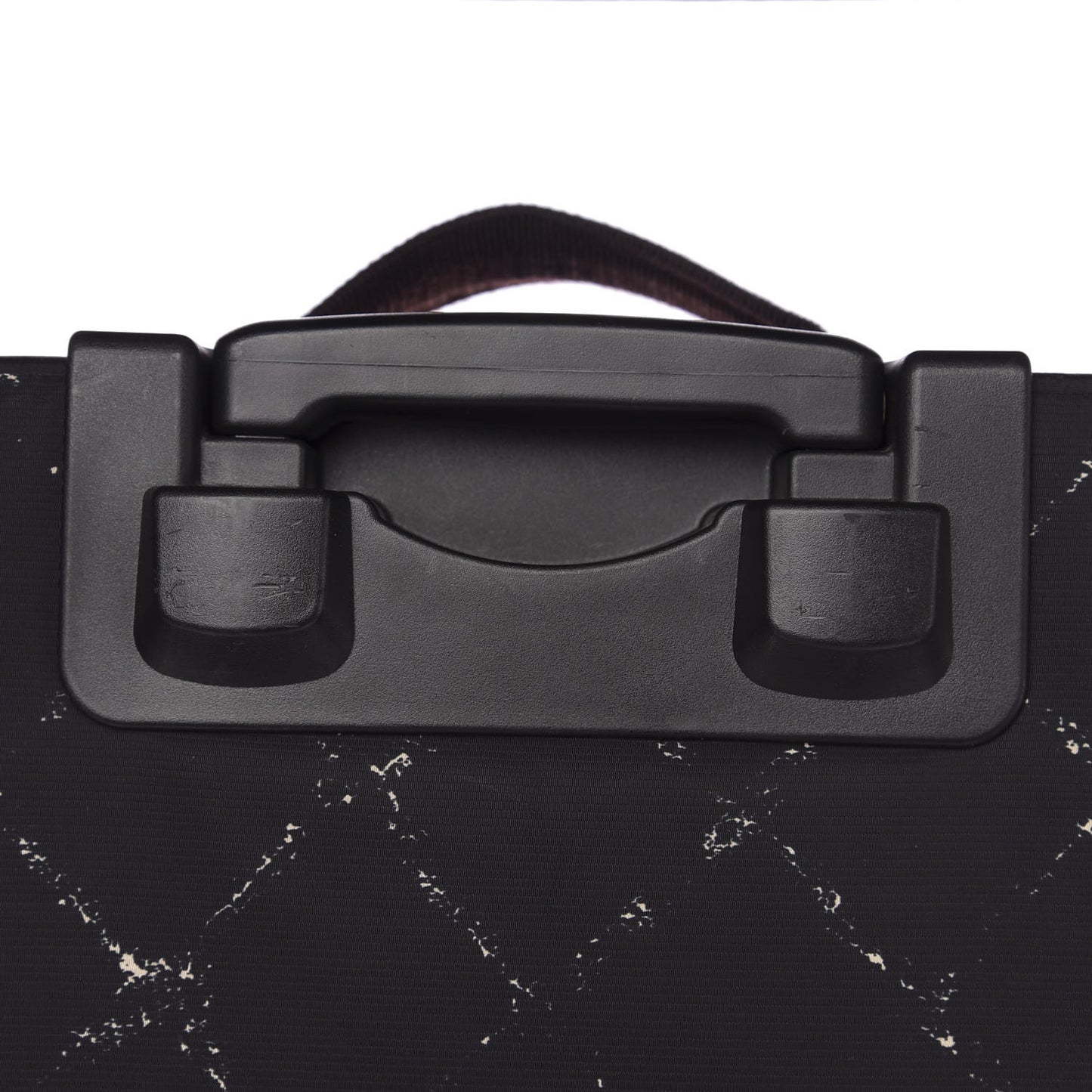 Nylon Travel Trolley Rolling Luggage Black