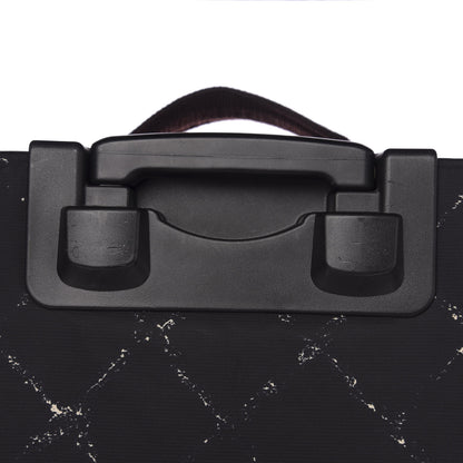 Chanel Nylon Travel Trolley Rolling Luggage Black 9 of 12