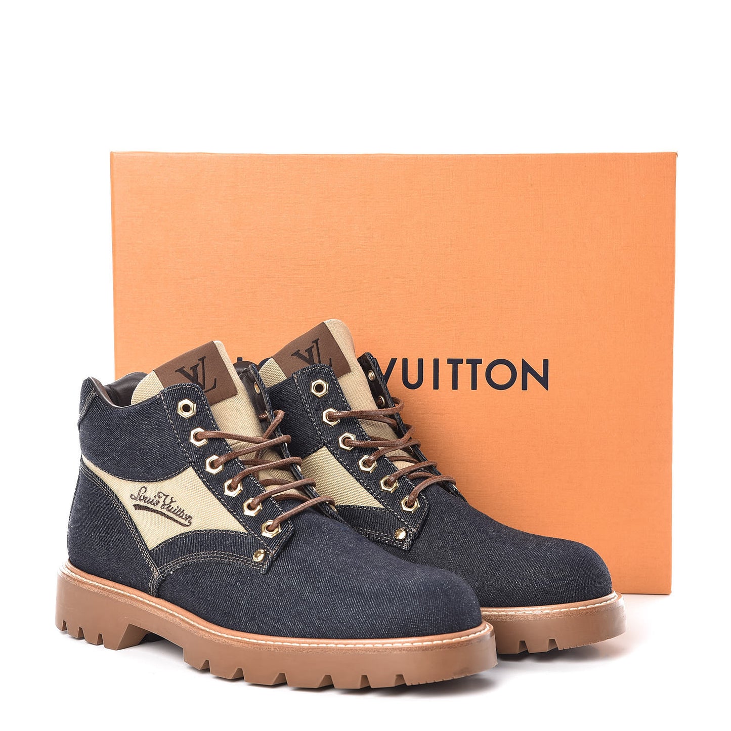 Denim Mens Oberkampf Ankle Boots 7.5 Marine
