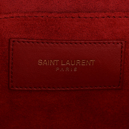 Saint Laurent Calfskin Classic Y Ligne Clutch Red 6 of 12