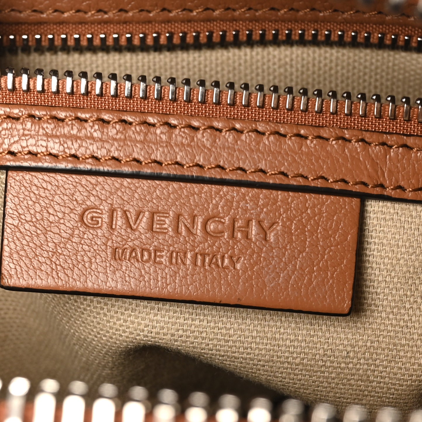 Sugar Goatskin Small Antigona Caramel