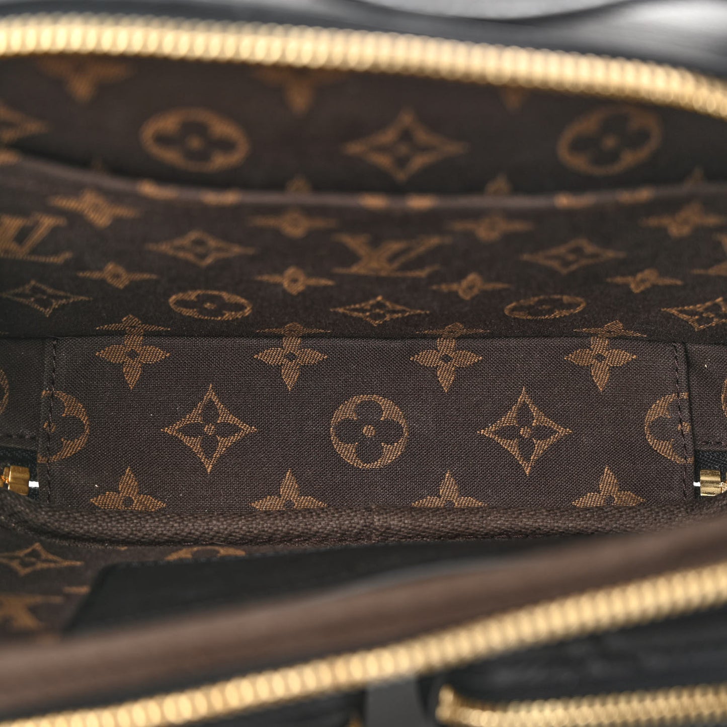 Calfskin Monogram Embossed Utility Crossbody Black