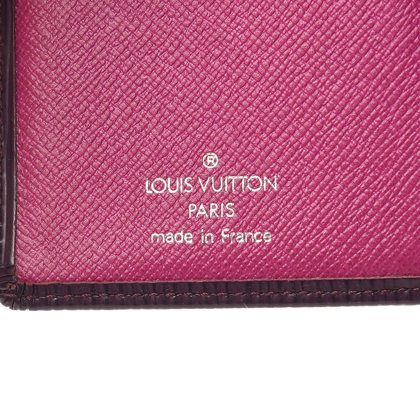 Epi French Purse Wallet Cassis