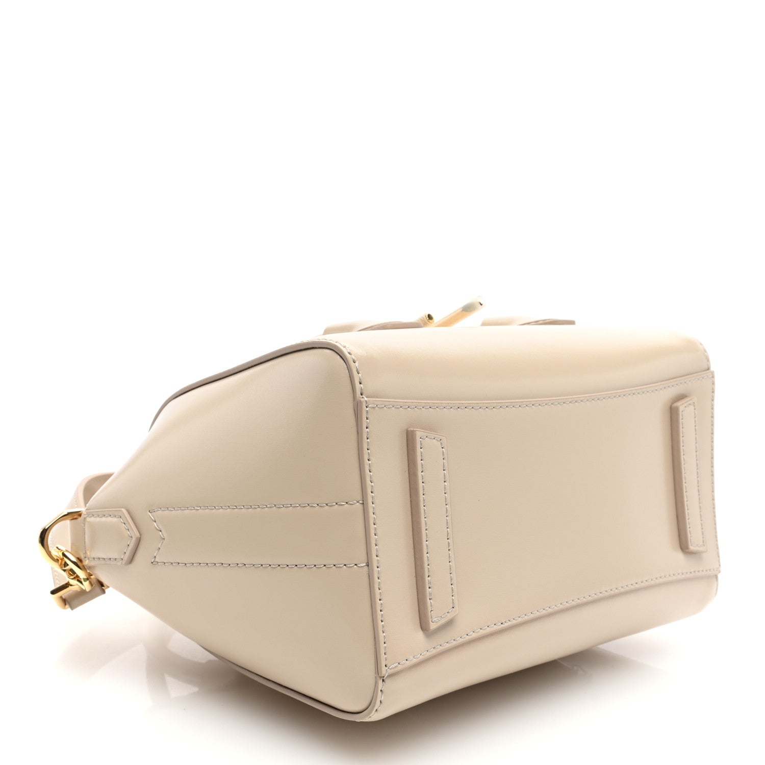 Givenchy Box Calfskin Mini Lock Antigona Shoulder Bag Natural Beige 4 of 9