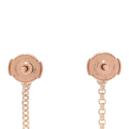Hermes 18K Rose Gold Kelly Clochette Earrings 3 of 6
