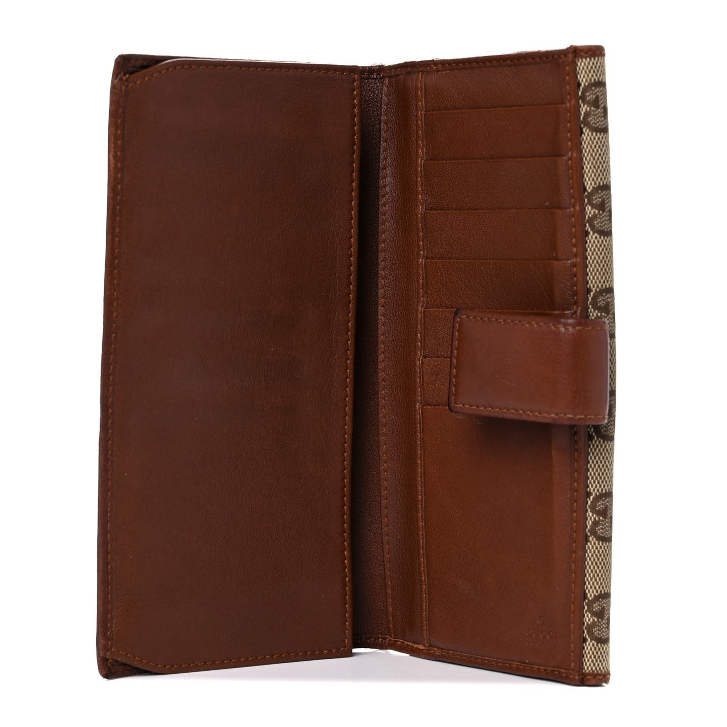 Monogram New Britt Continental Snap Wallet Dark Brown