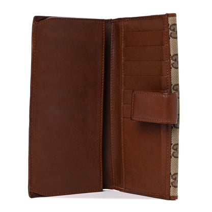Gucci Monogram New Britt Continental Snap Wallet Dark Brown 5 of 23