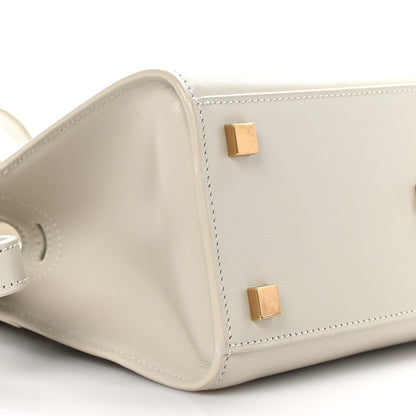 Saint Laurent Smooth Calfskin Nano Manhattan Shopper Tote Crema Soft 8 of 9