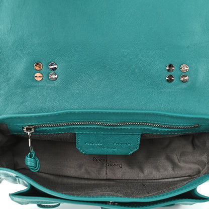 Proenza Schouler Lambskin Tiny PS1 Satchel Teal 4 of 8