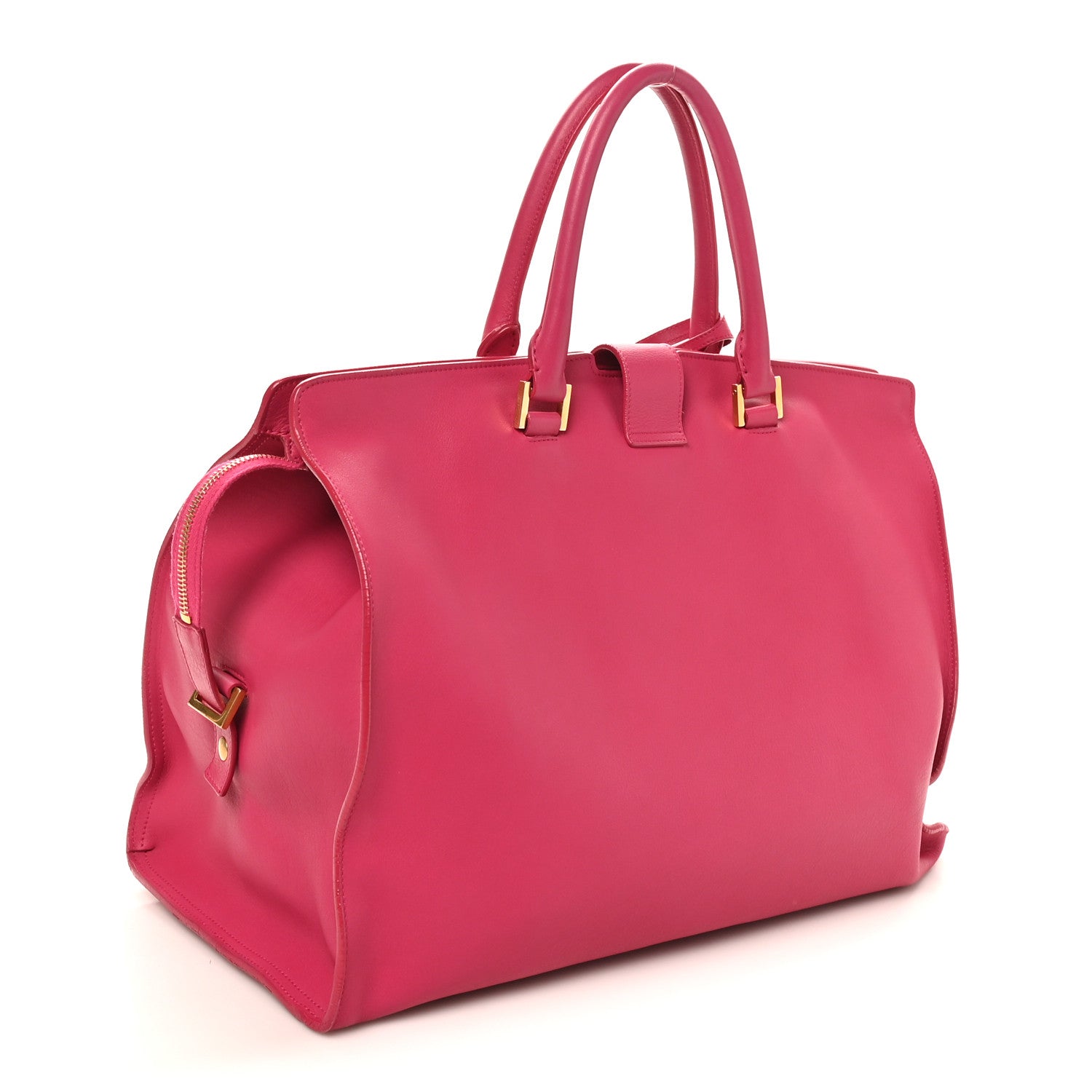 Saint Laurent Calfskin Large Classic Y Cabas Fuchsia 1870272