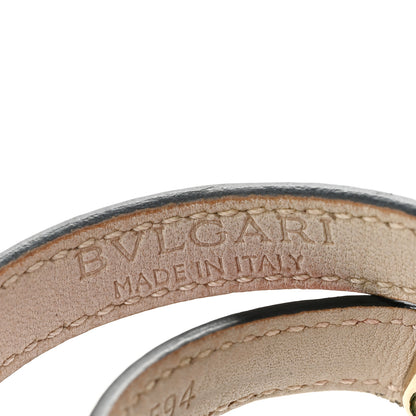 Bulgari Calfskin Serpenti Forever Double Coil Bracelet Pink 4 of 8