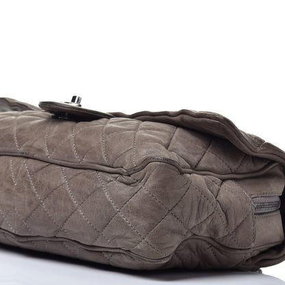 Chanel Iridescent Calfskin Quilted Large Shiva Flap Grey 9 of 9