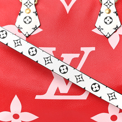 Louis Vuitton Monogram Giant Speedy Bandouliere 30 Rouge 7 of 10