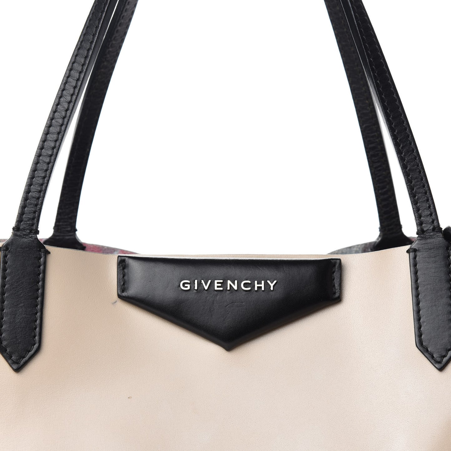 Calfskin Large Antigona Tote Beige