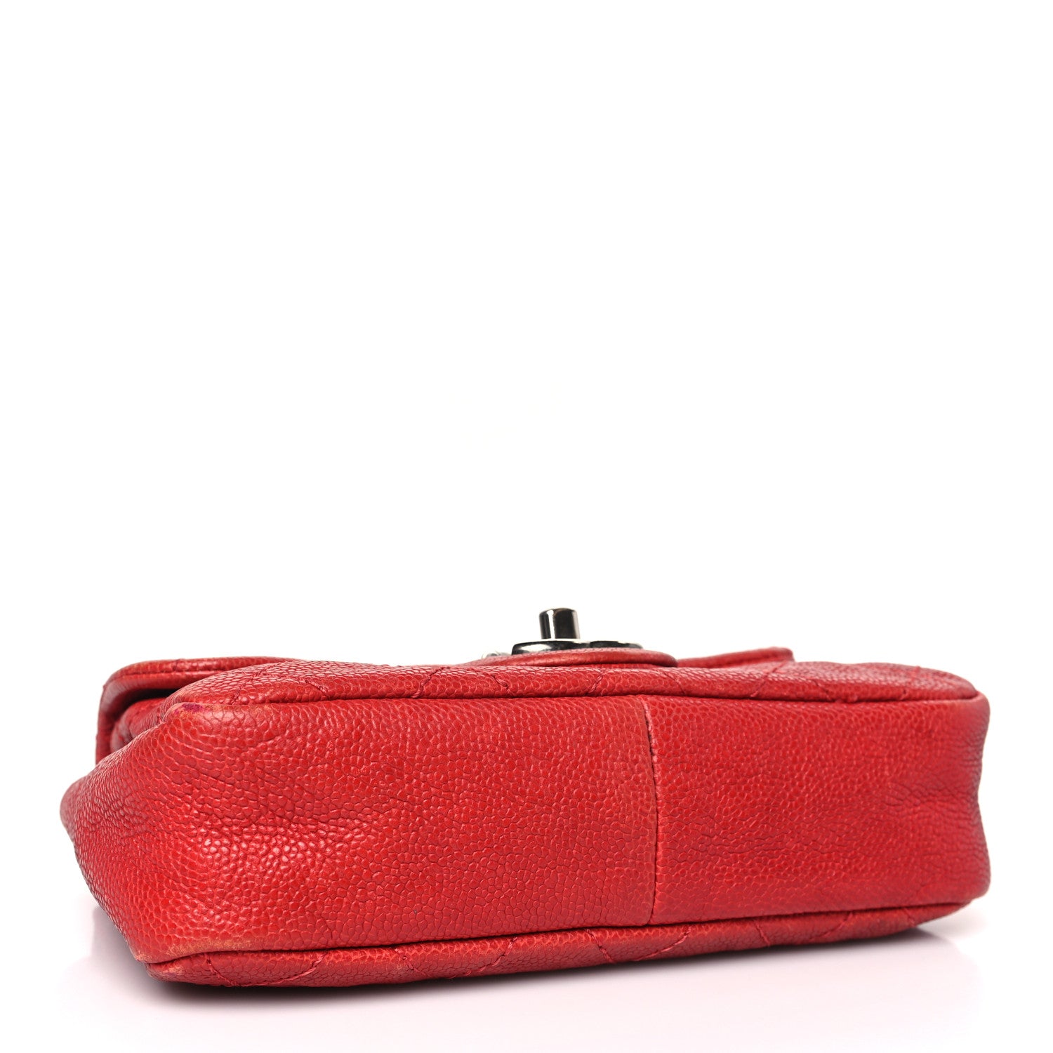 Chanel Caviar Quilted Mini Simply CC Flap Red 4 of 14