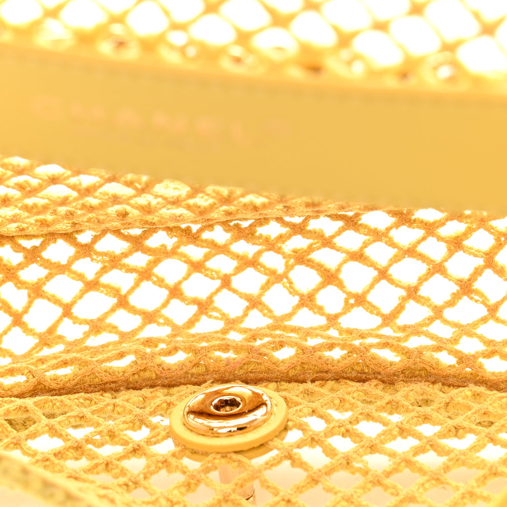 Chanel Mesh Macrame Small Flap Bag Yellow 1997851 – FASHIONPHILE