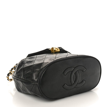 Chanel Lambskin Quilted Tassel Drawstring Black 4 of 12