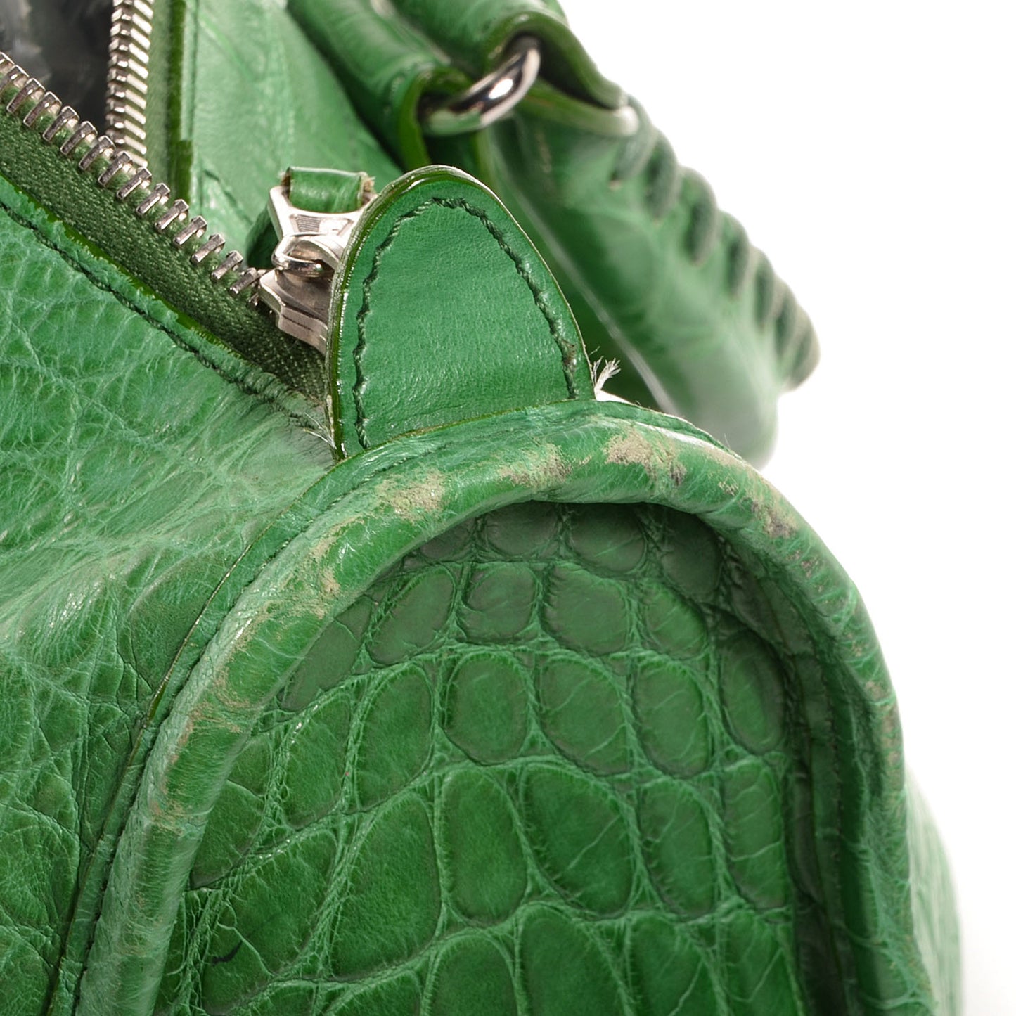Crocodile Work Bag Green