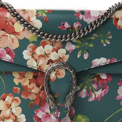Gucci Calfskin Blooms Print Medium Dionysus Shoulder Bag Bright Emerald Multicolor 10 of 10
