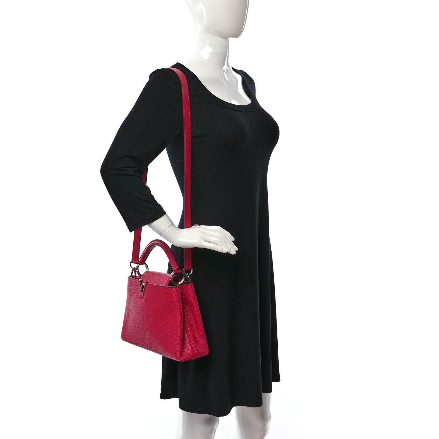 Taurillon Capucines BB Fuchsia