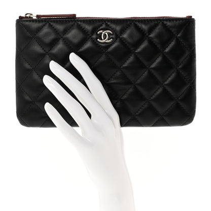Chanel Lambskin Quilted Cosmetic Case Black 2 of 7