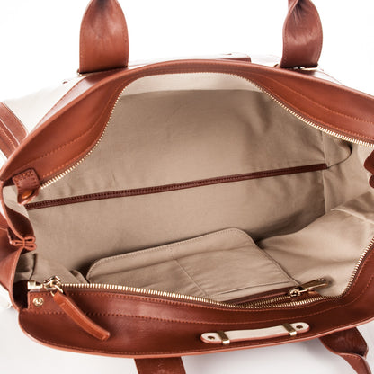 Chloe Calfskin Large Alice Satchel Husky White 5 of 8