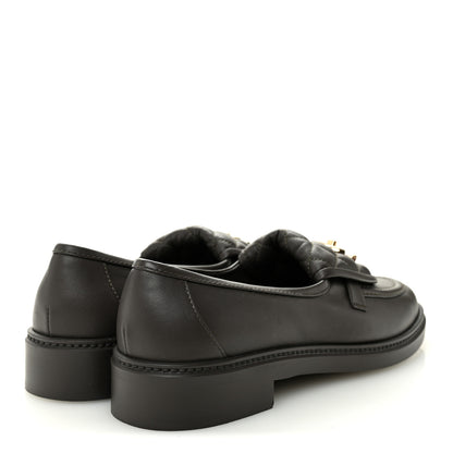 Chanel Lambskin Quilted CC Turnlock Loafers 39 Dark Brown 5 of 10