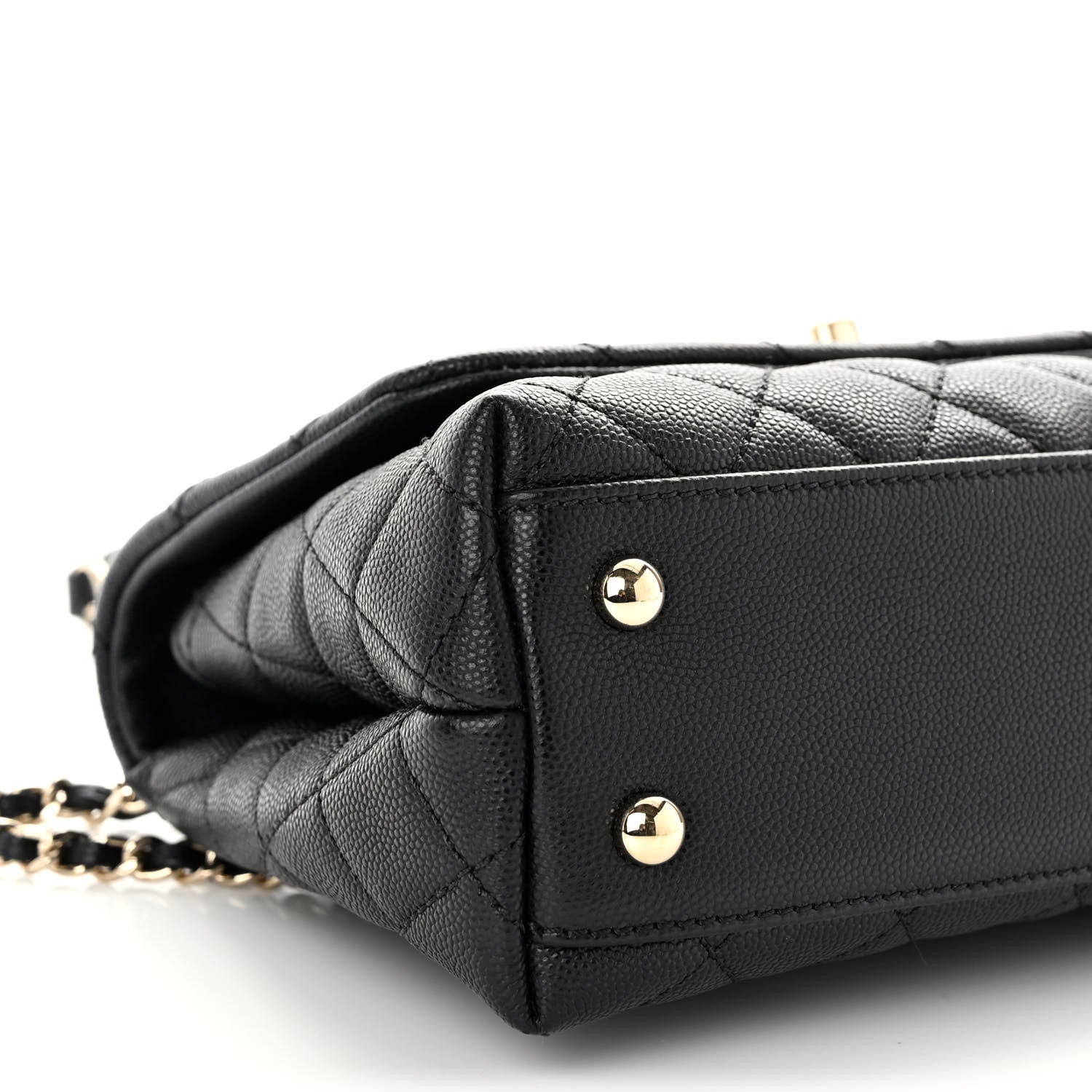 Chanel Caviar Quilted Mini Coco Handle Flap Black 9 of 10