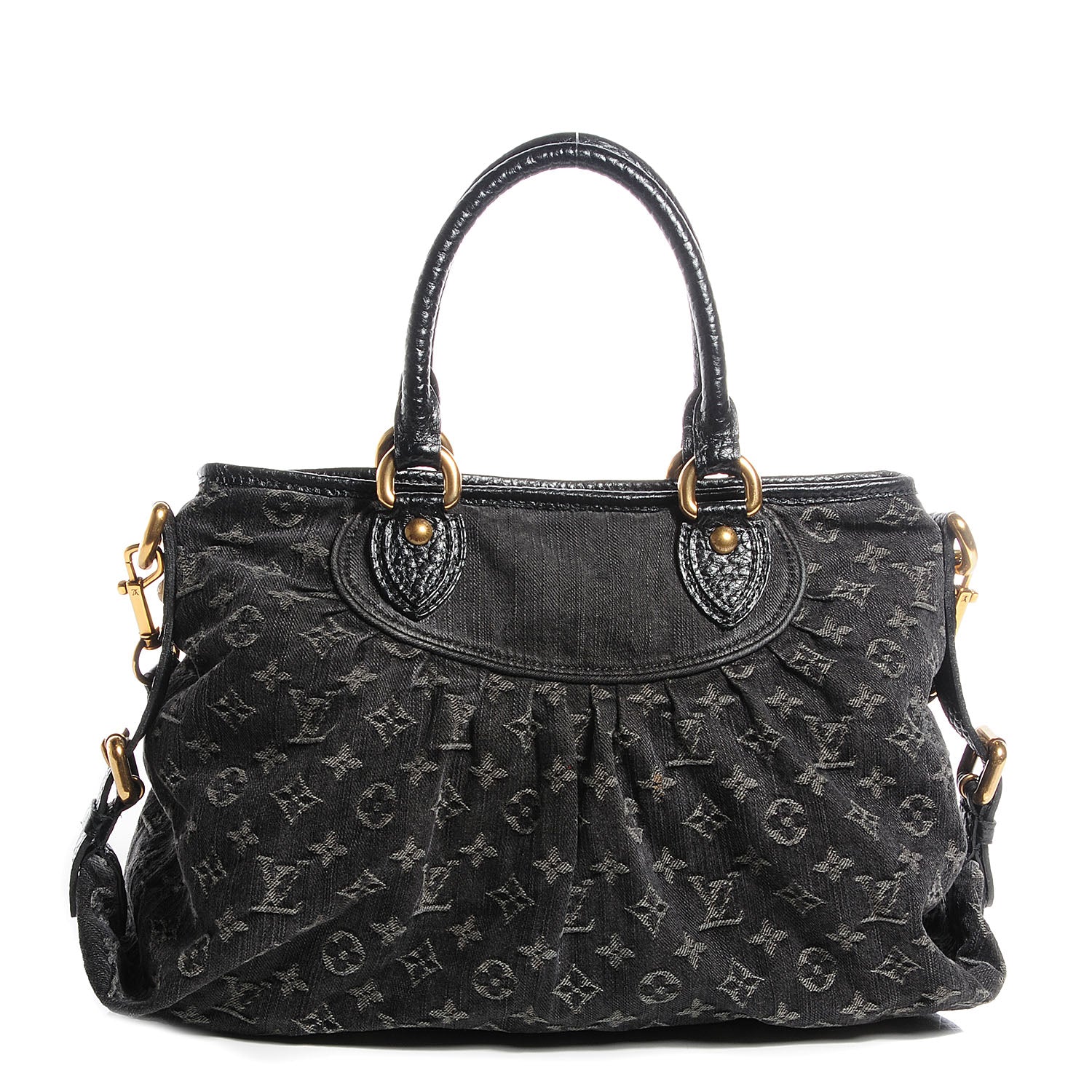Louis Vuitton Denim Neo Cabby MM Black 1 of 7