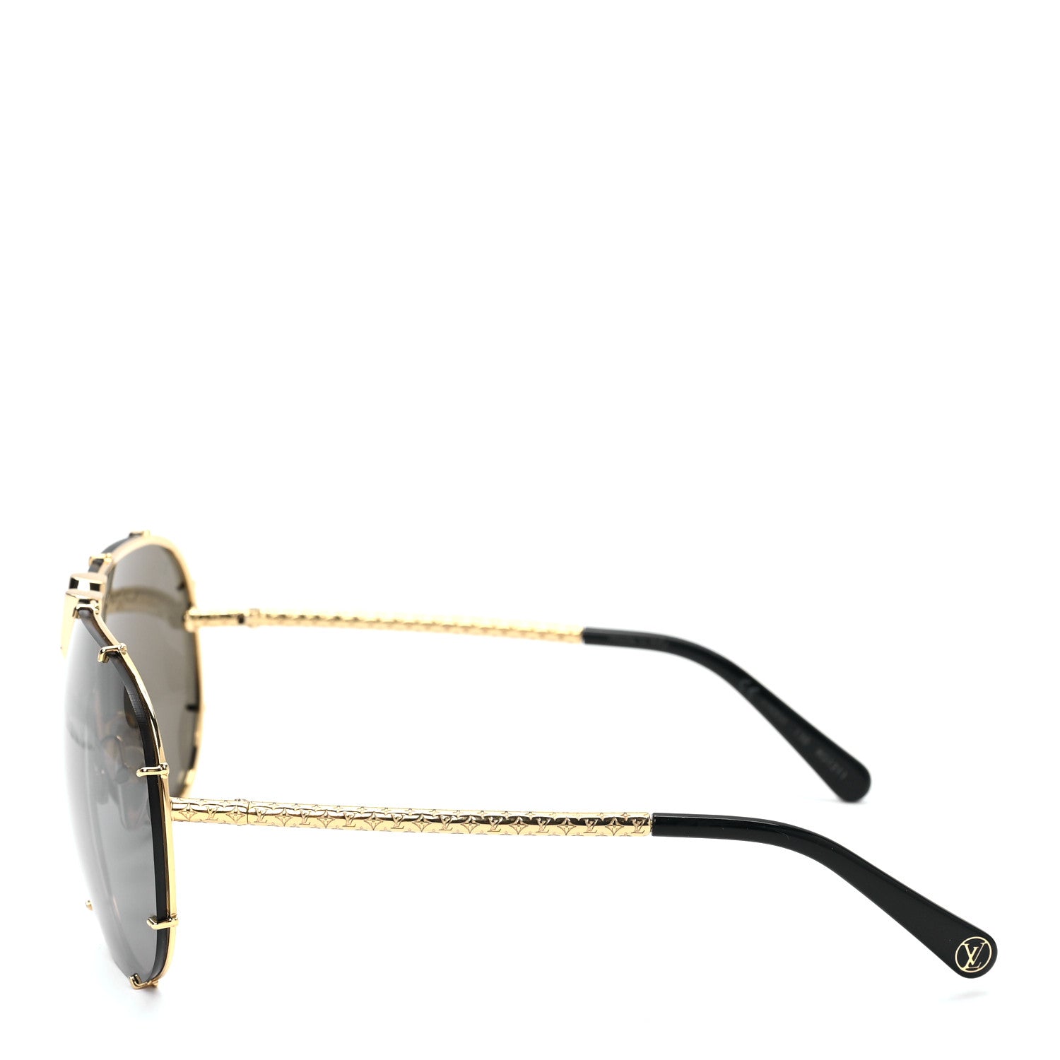 Louis Vuitton LV Drive Sunglasses Z0897E Gold 5 of 14