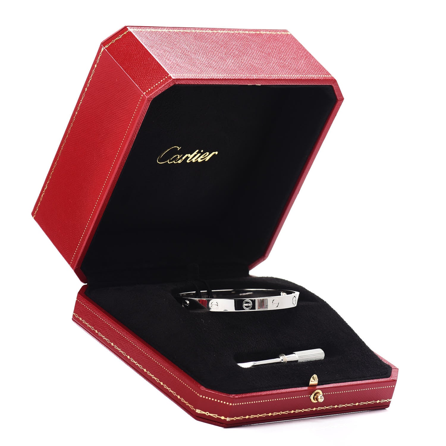 Cartier 18K White Gold LOVE Bracelet 18 5 of 5