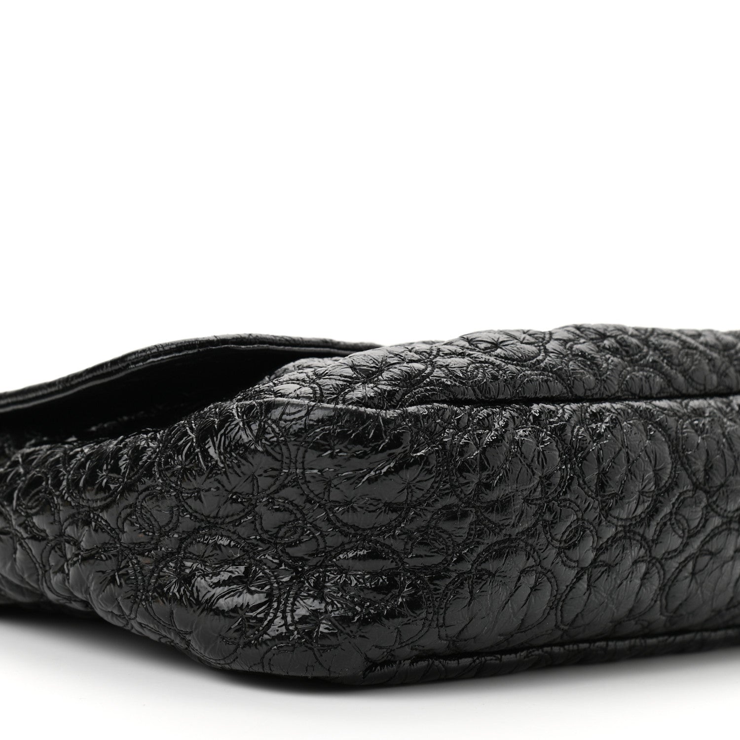 Chanel Vinyl Rock In Moscow Single Flap Black 9 of 10