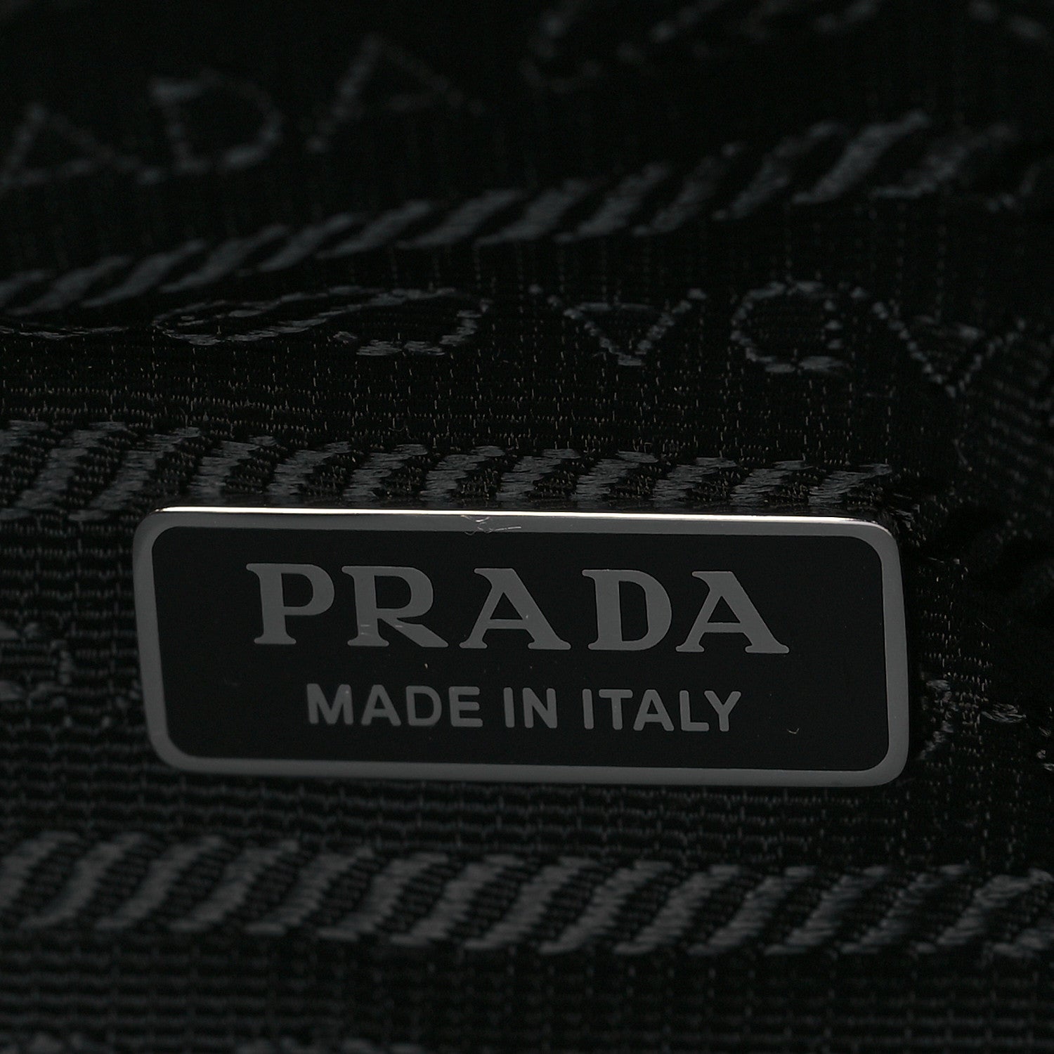 Prada Nappa Padded Signaux Triangle Crossbody Black 5 of 8