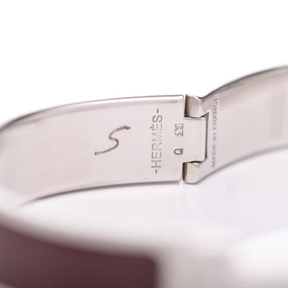 Hermes Enamel Narrow Clic Clac H Bracelet GM Chocolate 5 of 6