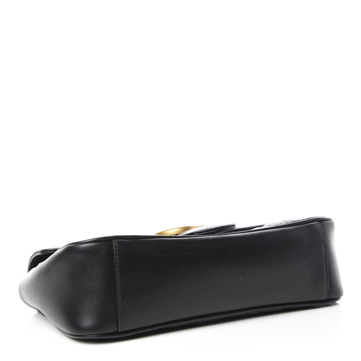 Calfskin Matelasse Small GG Marmont Shoulder Bag Black