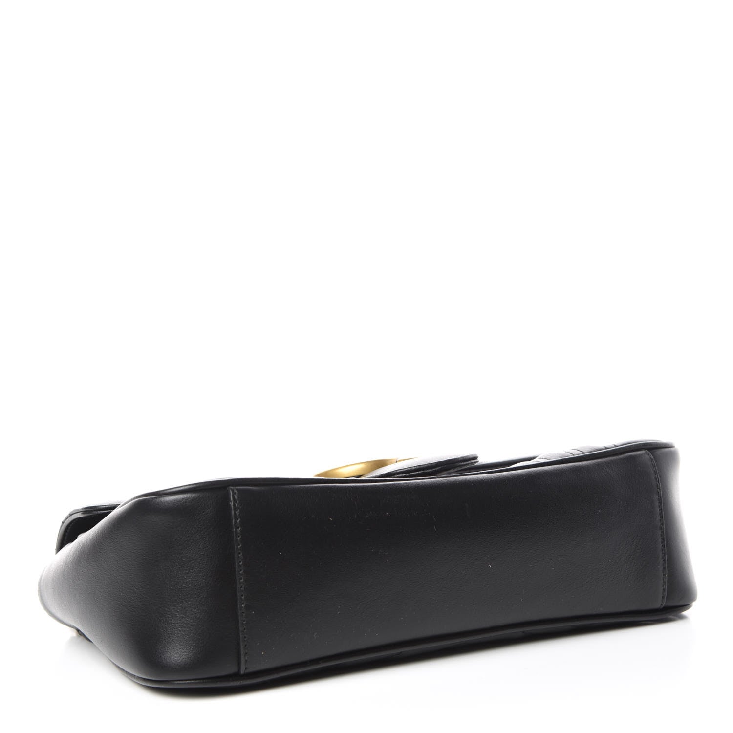 Gucci Calfskin Matelasse Small GG Marmont Shoulder Bag Black 4 of 10